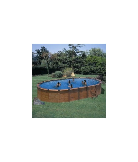 Piscine semi-enterrée Ovale Nature Pool - 8.40m x 4.80m - H 1.50/1.32m