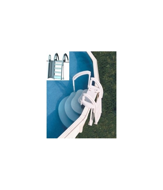 Escalier GÂTEAU DE NOCES II + échelle sécuritaire extérieure