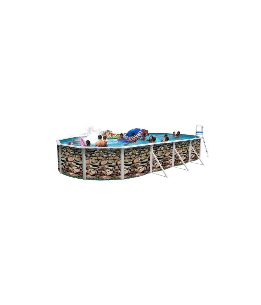 Piscine hors sol Ovale Muro 7.31m x 3.66m H1.20m;Filtration piscine hors sol 3.6m3/h