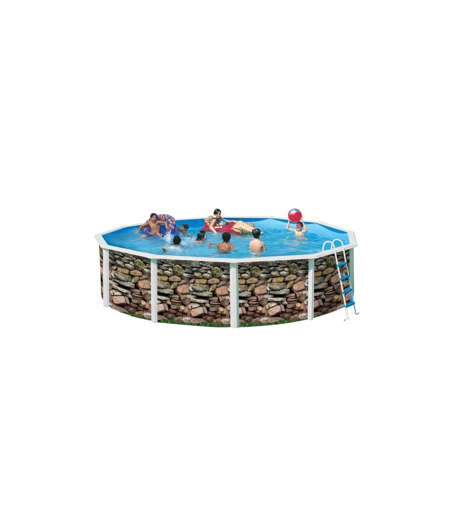 Piscine hors sol Ronde Muro D 3.50m H1.20m;Filtration piscine hors sol 3.6m3/h