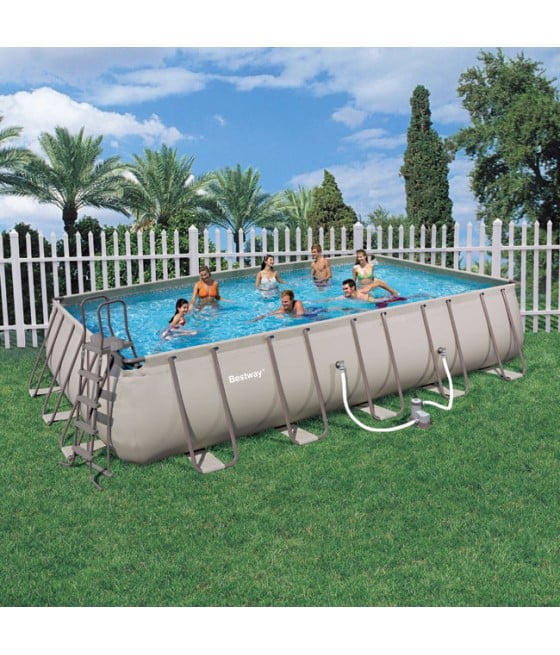 Piscine tubulaire rectangulaire Bestway 6.71m x 3.96m x 1.32m