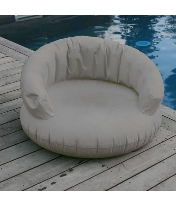 Coussin nomade gonflable pour piscine CH'AIR gris