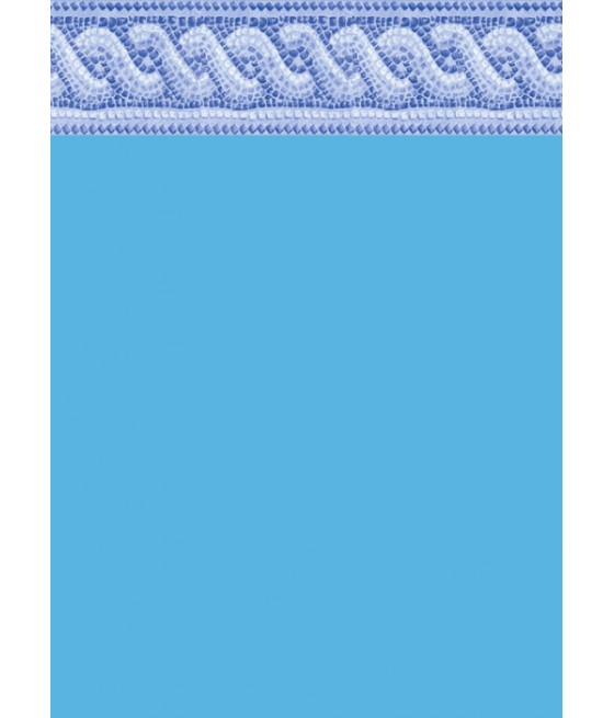 Liner Piscine 75/100 Bleu foncé avec frise pompei 7.30 x 3.70m