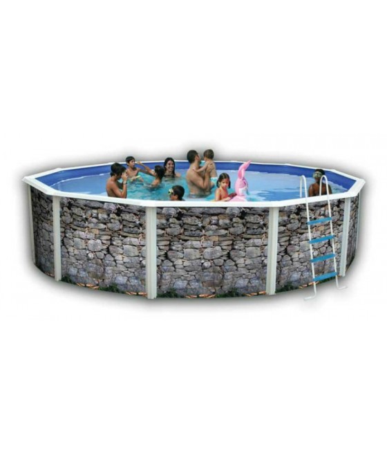 Piscine hors sol Ronde Piedra D 4.60m H1.20m