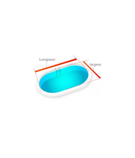 Couverture sécurité Intersup Top pour piscine enterrée ovale (sur mesure)