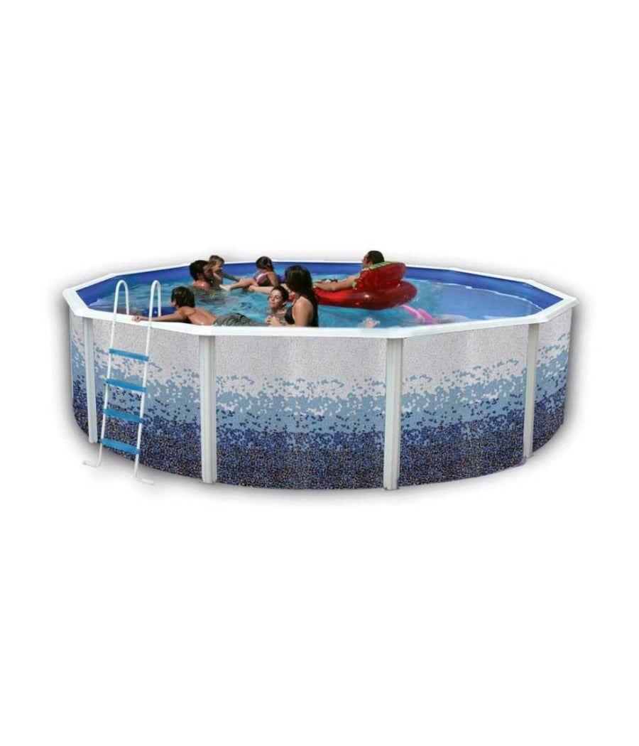 Piscine hors sol Ronde Trencadisc D 5.50m H1.20m