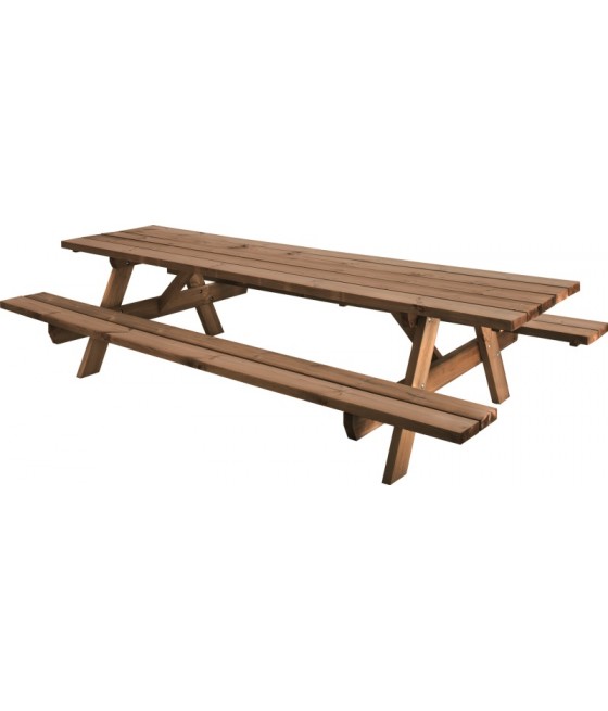 Table en bois pique-nique Garden 300 - L 300 x lg 161 x H 71.9cm
