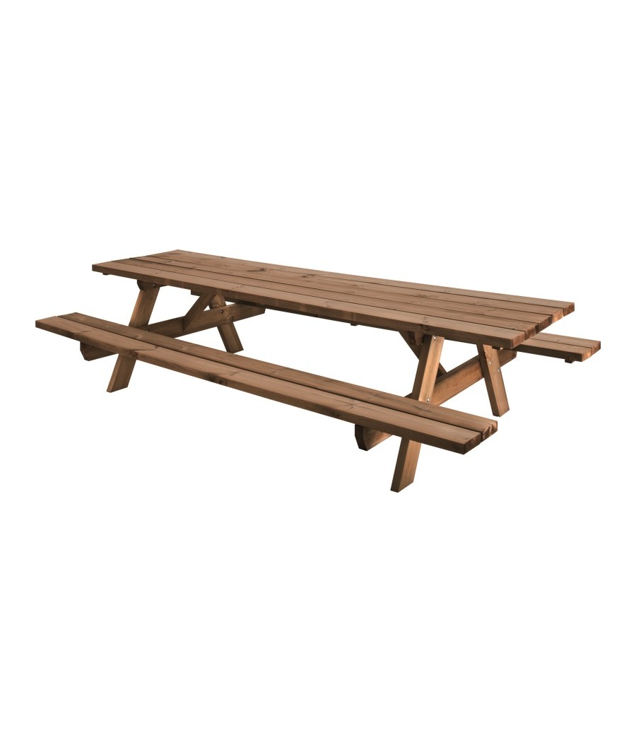 Table en bois pique-nique Garden 300 - L 300 x lg 161 x H 71.9cm
