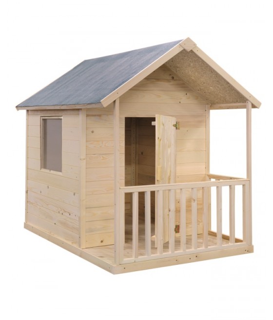 Maisonnette en bois Kangourou - L146 x lg 180 x H 158 cm