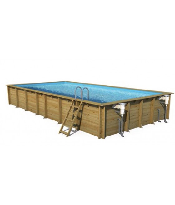 Piscine bois Weva Rectangulaire 10.00 x 5.00 - hauteur 1.46m;Piscine bois Weva Rectangulaire 10.00 x 5.00 - hauteur 1.46m