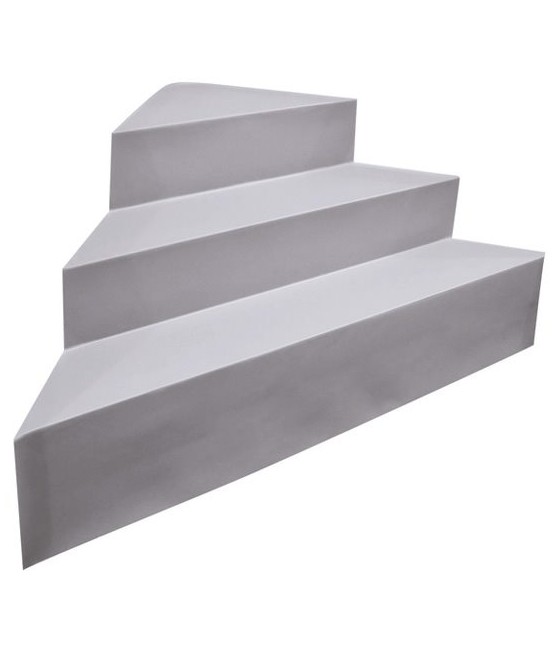 Escalier sur liner Angle 3 marches pour piscine enterrée