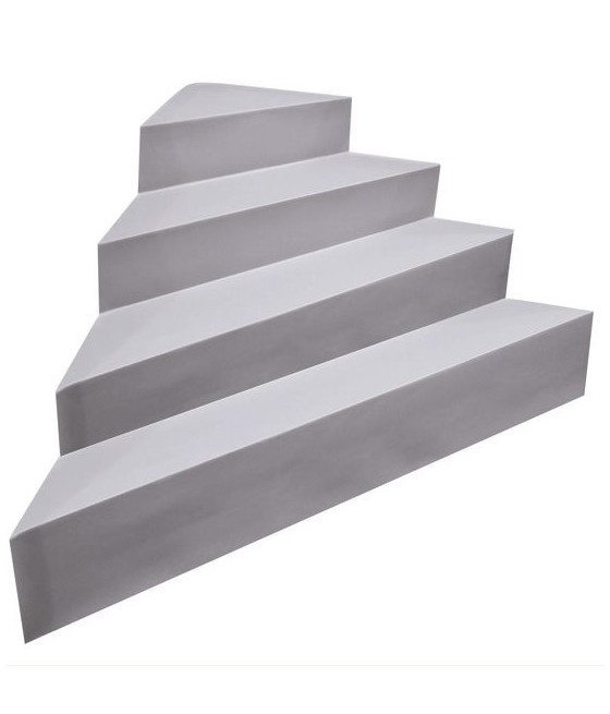 Escalier sur liner Angle 4 marches pour piscine enterrée