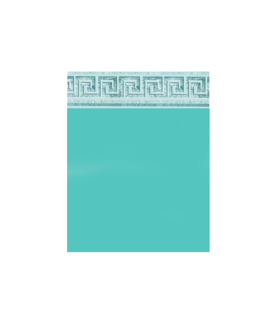Liner piscine 75/100 turquoise + frise mykonos pour ronde 4.60 x 1.20m