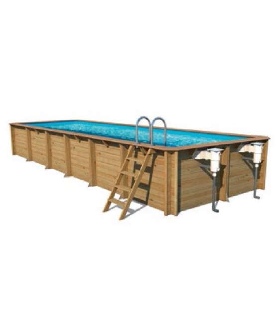 Piscine bois Weva Rectangulaire 12.00 x 3.00 - hauteur 1.46m;Piscine bois Weva Rectangulaire 12.00 x 3.00 - hauteur 1.46m