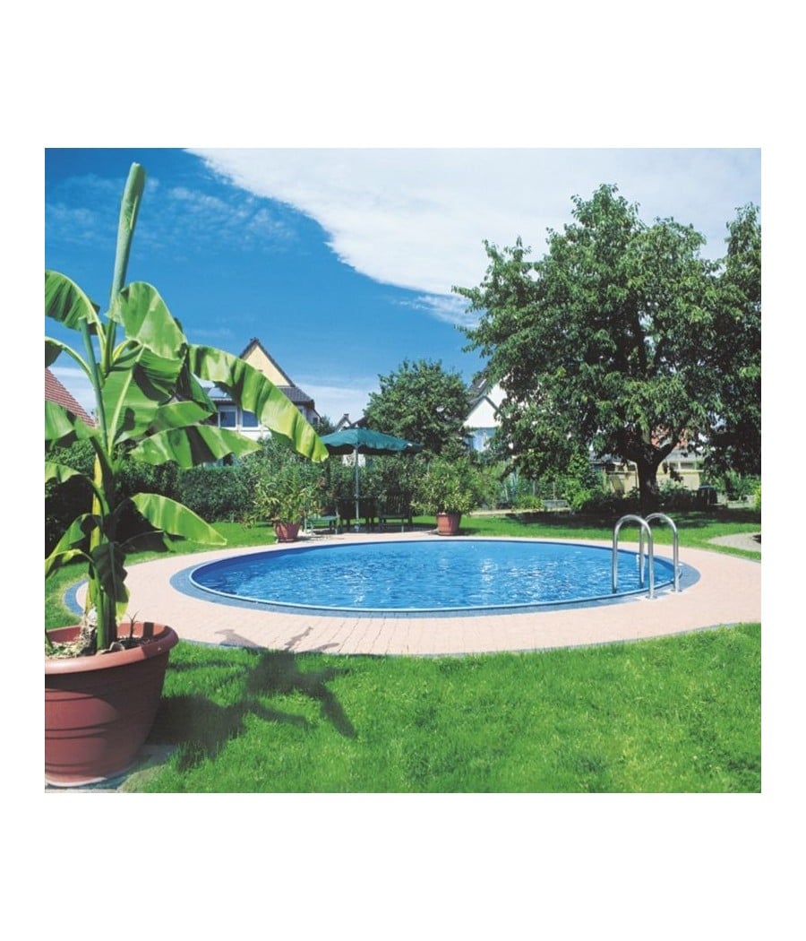 Piscine enterrée acier ronde 4.20m - Hauteur 1.20m - filtration 8m3/h