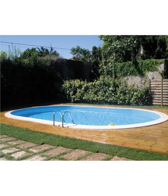 Piscine enterrée ovale 7.00mx3.20m - Hauteur 1.50m - filtration 10m3/h