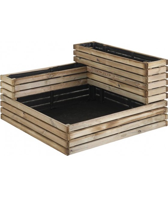 Carré potager KÜB 3 positions - L 91.5 x l 91.5 x H 53cm