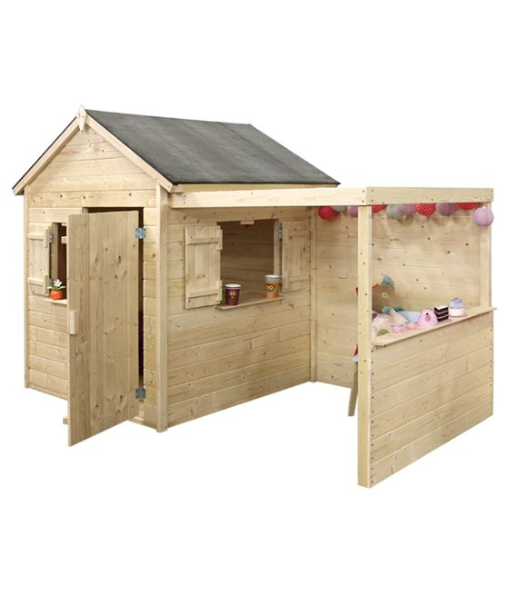 Maisonnette en bois Alpaga;Dimensions maisonnette en bois Alpaga