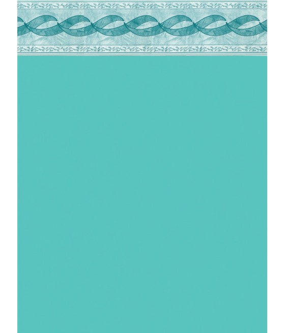 Liner Piscine 75/100 Turquoise avec frise olympia Dia 3.60m H 1.32m