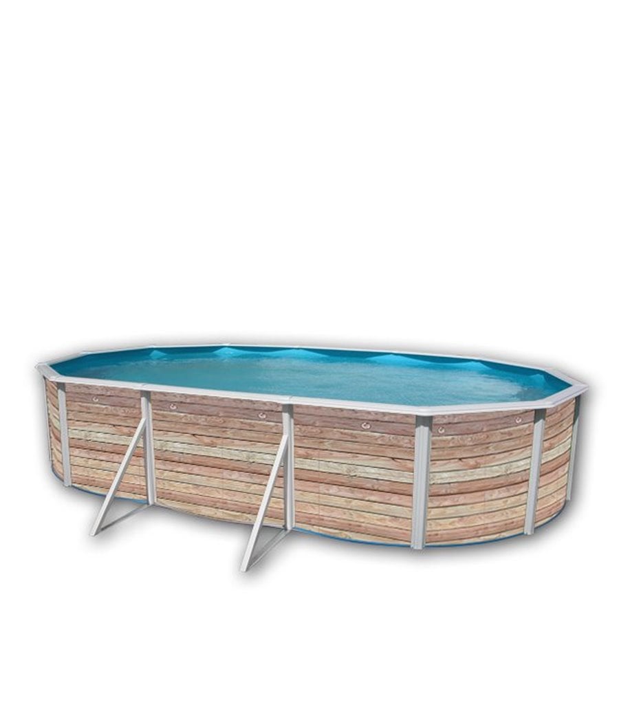 Piscine hors sol Pinus 6.40m x 3.66m x 1.20m;Filtration piscine hors sol 3.6m3/h