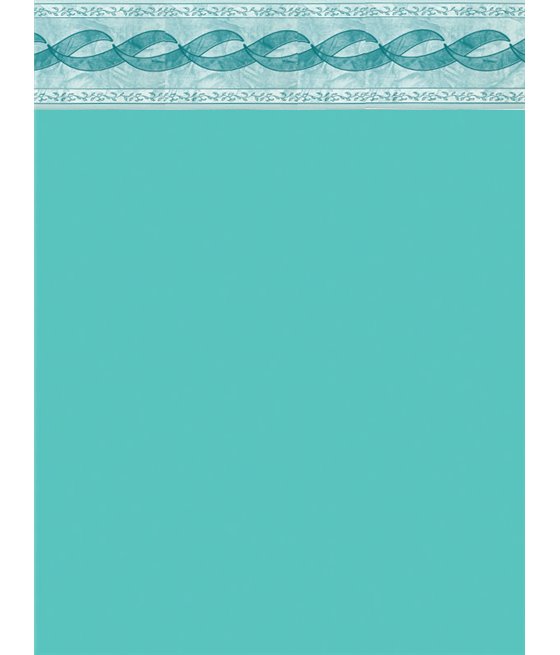 Liner Piscine 75/100 Turquoise avec frise olympia Dia 3.60m H 1.20m