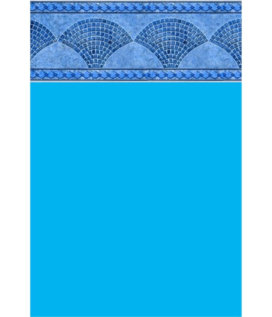 Liner Piscine 75/100 Bleu foncé Frise Keops bleu Dia 3.60m H 1.20m