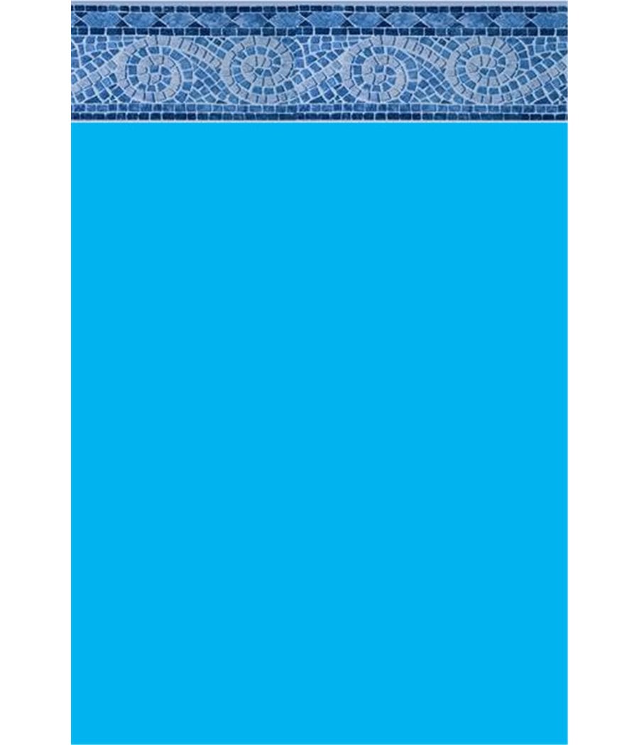 Liner Piscine 75/100 Ble foncé avec frise carthage bleu ovale 5.00 x 3.00 H 1.20m