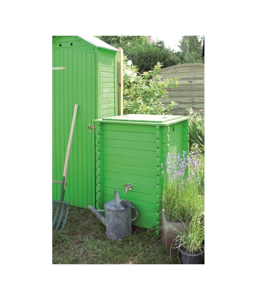 Récupérateur d'eau pluviale - L 78 x P 78 x H 97 cm