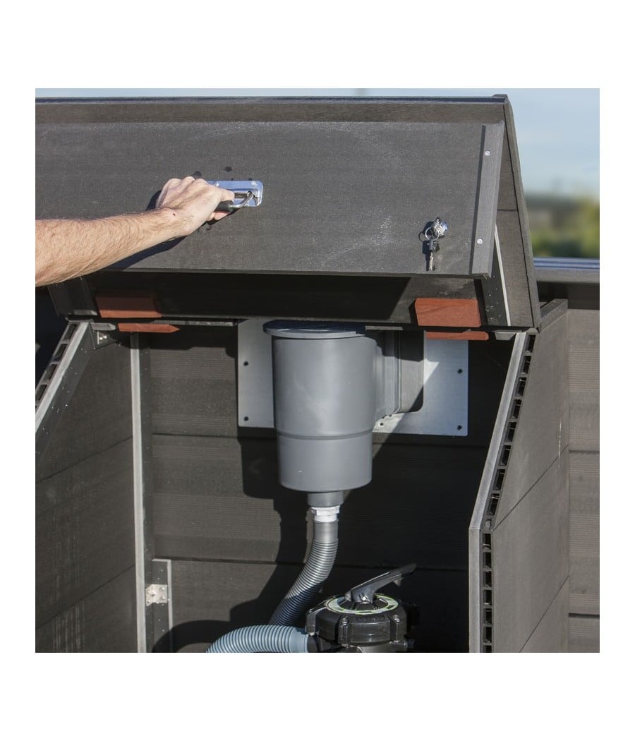 Coffre de filtration Composite pour piscine hauteur 0.96m