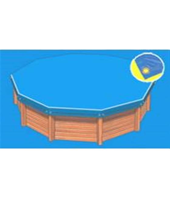 Bâche hiver Eco compatible avec les piscines naturalis rectangulaire 3 - 7.50 x 3.24m bleue