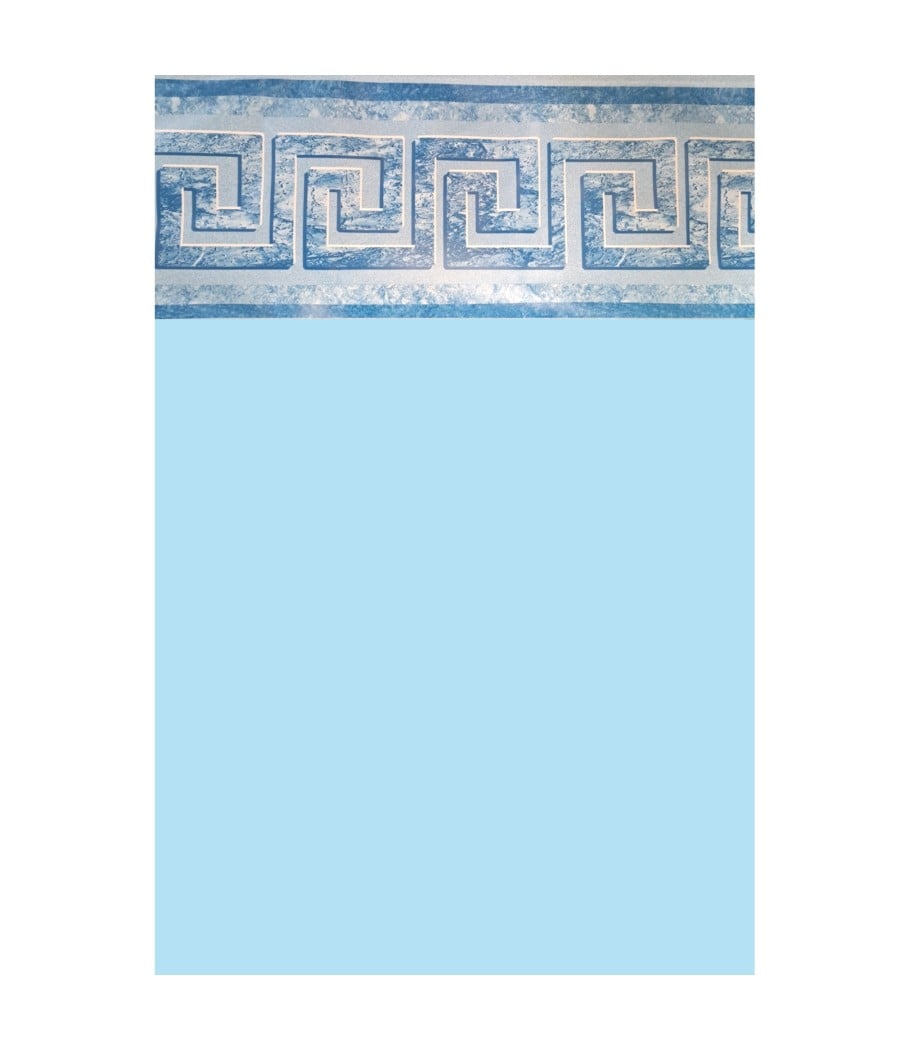 Liner Piscine 75/100 Bleu clair frise Mykonos bleu 7.30 x 3.70m H1.20m