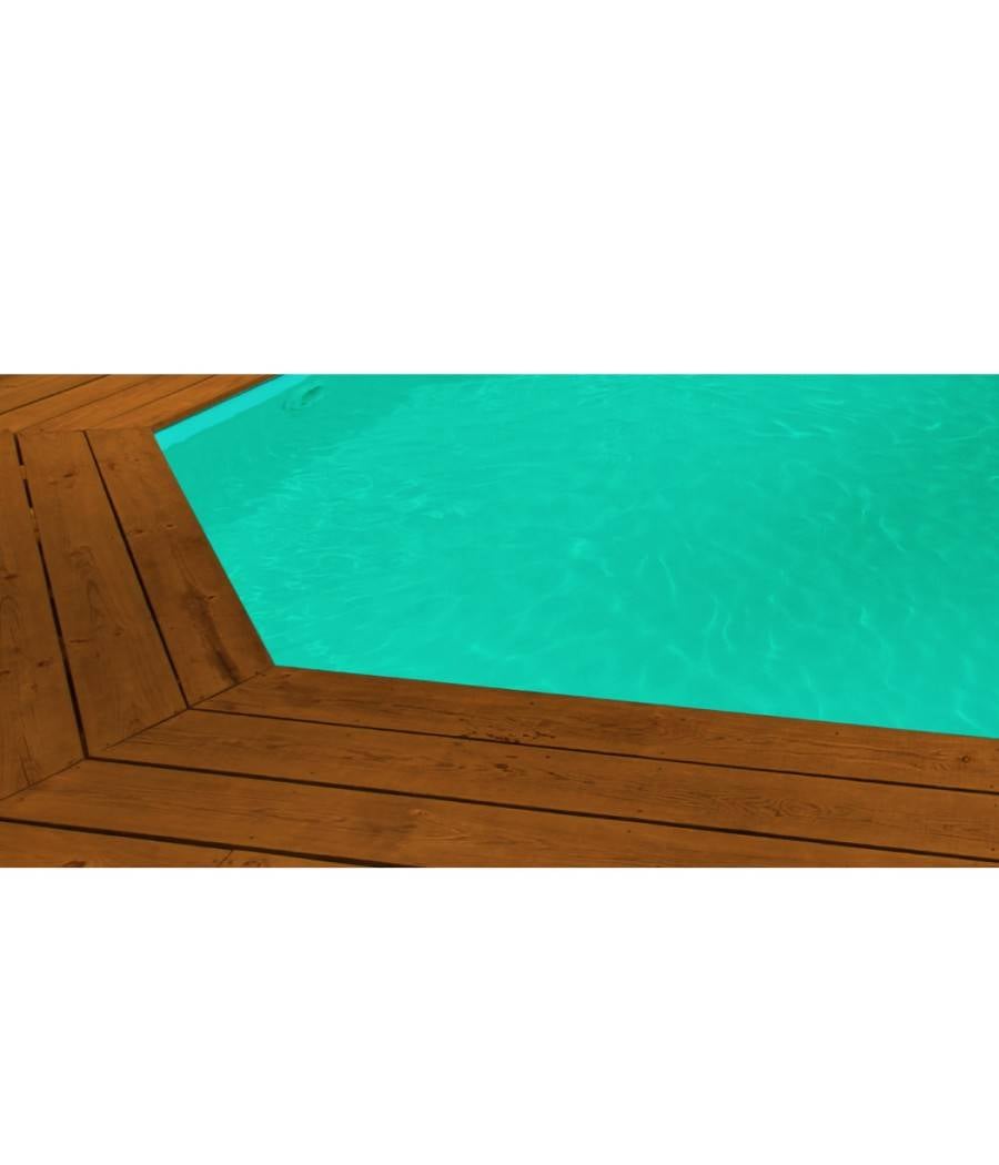 Liner 75/100 compatible Piscine Nortland Octogonale 510x120 turquoise