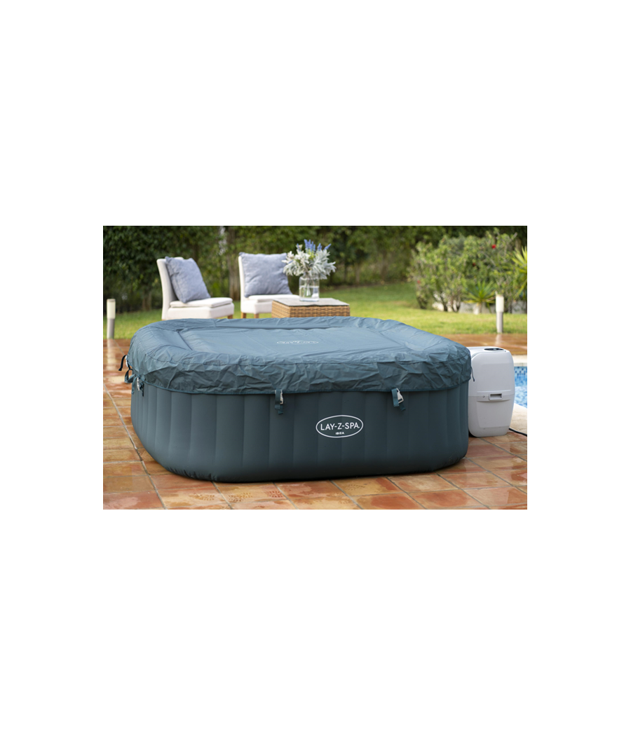 Spa gonflable carré Lay-Z-Spa Ibiza Airjet™ 4 - 6 personnes