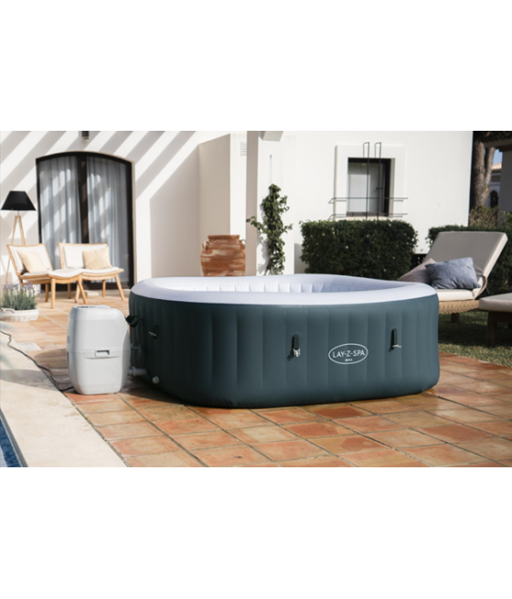 Spa gonflable carré Lay-Z-Spa Ibiza Airjet™ 4 - 6 personnes