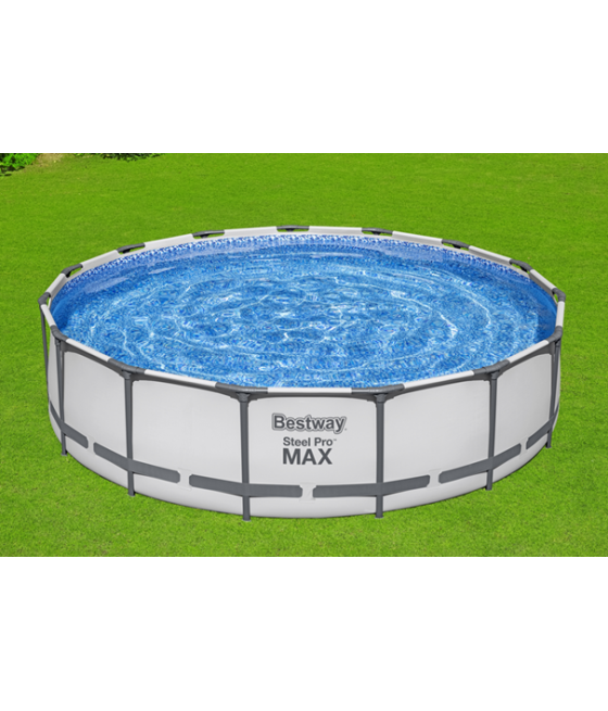 Piscine tubulaire ronde Bestway Steel Pro Max Pools D. 4.57m H 1.07m