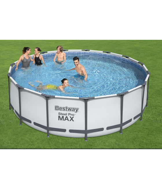 Piscine tubulaire ronde Bestway Steel Pro Max D. 4.57m H 1.22m