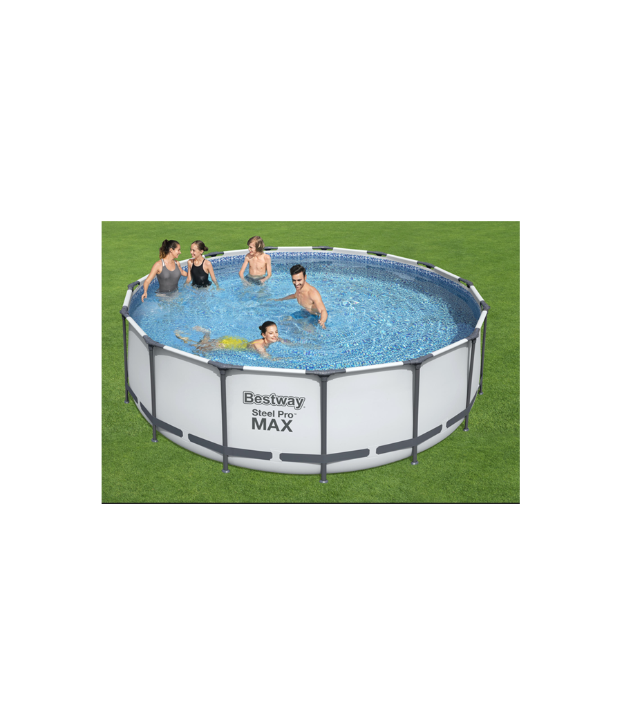 Piscine tubulaire ronde Bestway Steel Pro Max D. 4.57m H 1.22m