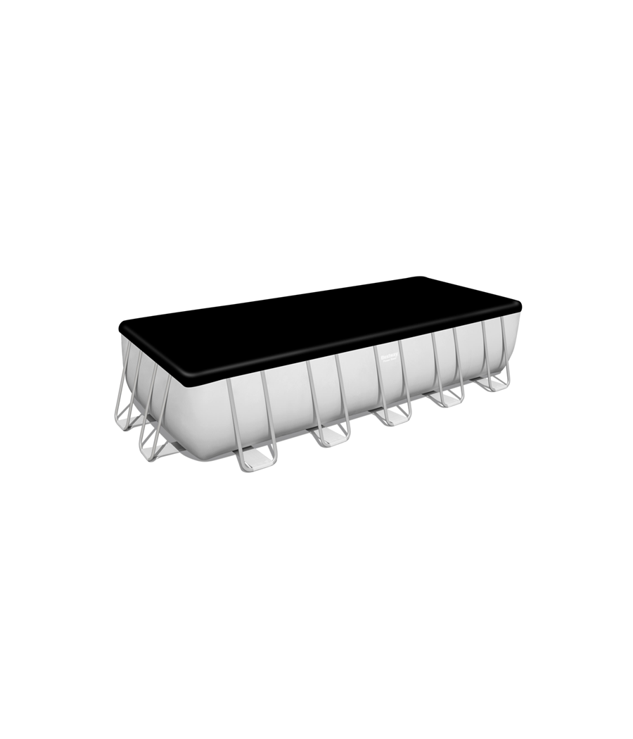 Piscine hors sol rectangle Bestway Power Steel™ 640 x 274 x 132 cm gris clair