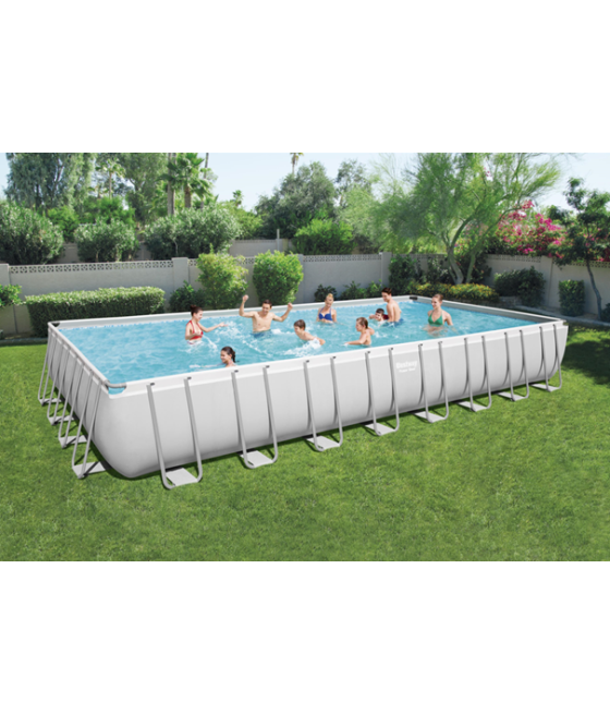 Piscine tubulaire Bestway Power Steel 9.56x4.88x1.32m + filtre sable