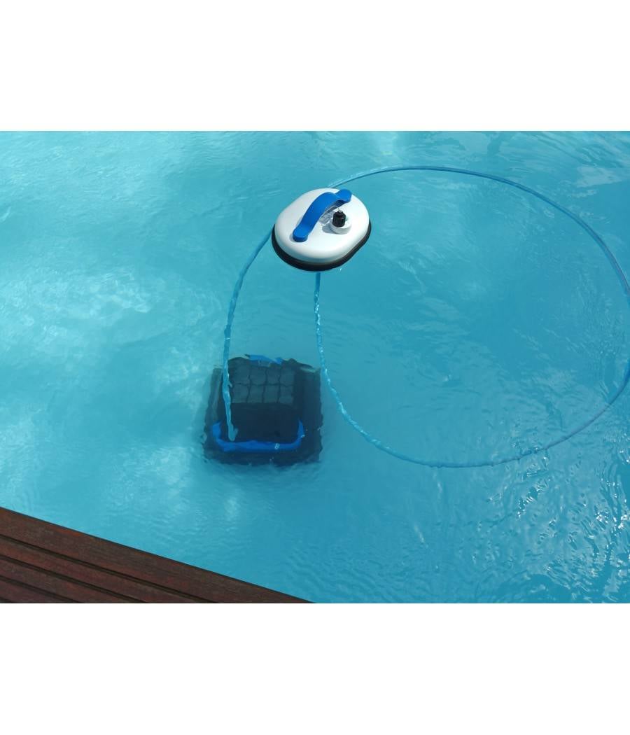 Robot piscine 8STREME 7311 avec brosses PVC. Robot piscine sans fil extérieur à la piscine, livré avec batterie flottante.