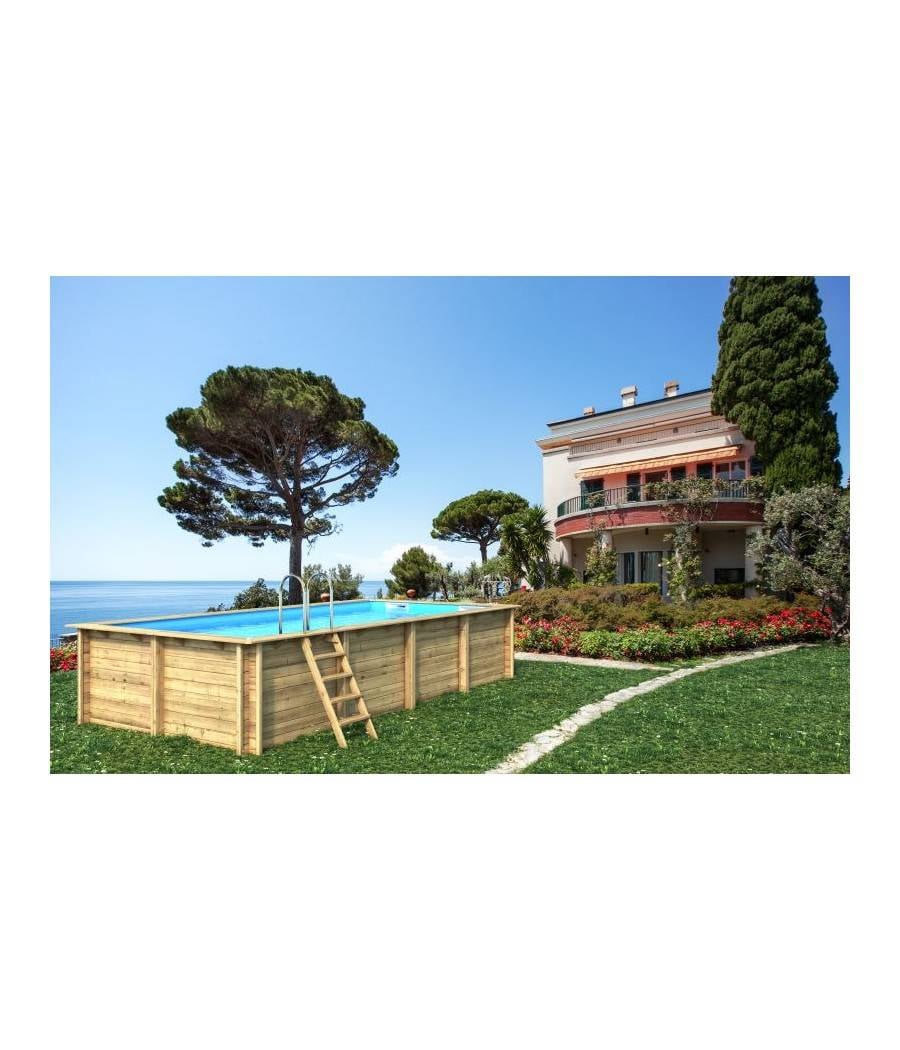 Piscine bois Weva Rectangulaire 6.00 x 3.00 - hauteur 1.33m;Piscine bois Weva Rectangulaire 6.00 x 3.00 - hauteur 1.33m