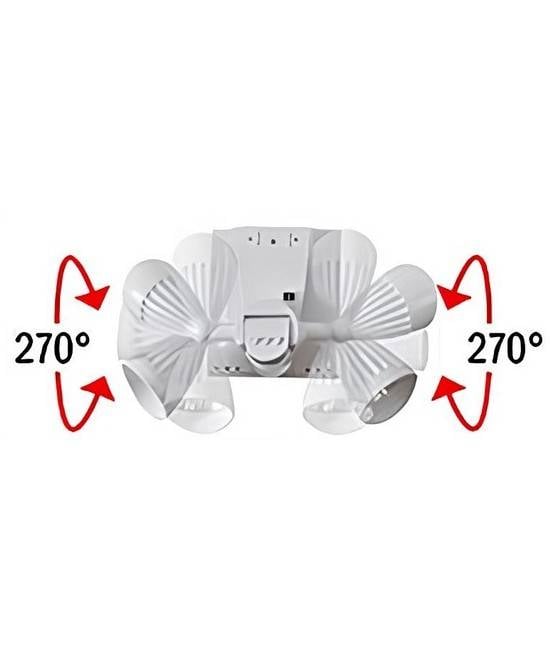 Spot solaire à LED 2x4 w