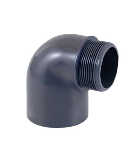 Coude mixte angle 90° Pvc pression 32 - 1'' 1/4