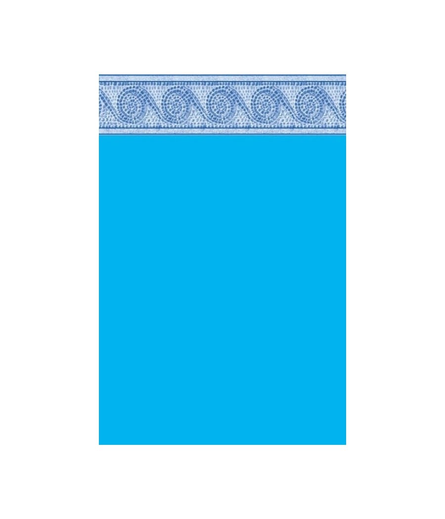Liner Piscine 75/100 Ble foncé avec frise carthage ovale 5.50 x 3.70 H 1.20m