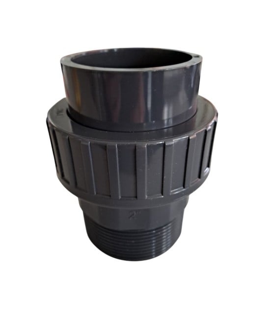Union démontable Pvc (2'' mâle d'un côté et diam. 50mm de l'autre)
