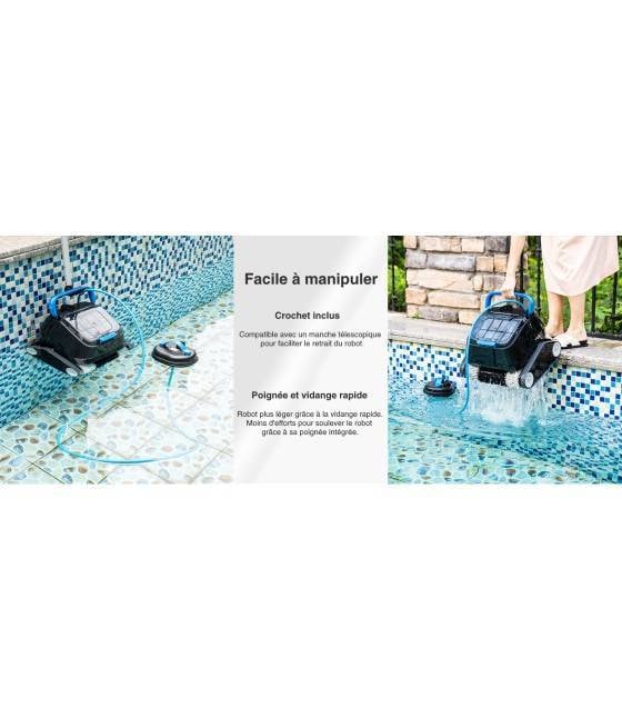 Robot piscine sans fil extérieur à la piscine 8STREME 7311 avec batterie rechargeable