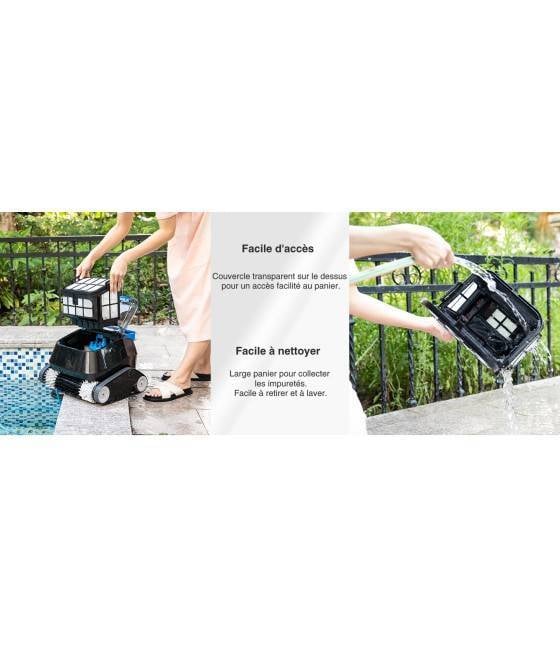 Robot piscine sans fil extérieur à la piscine 8STREME 7311 avec batterie rechargeable