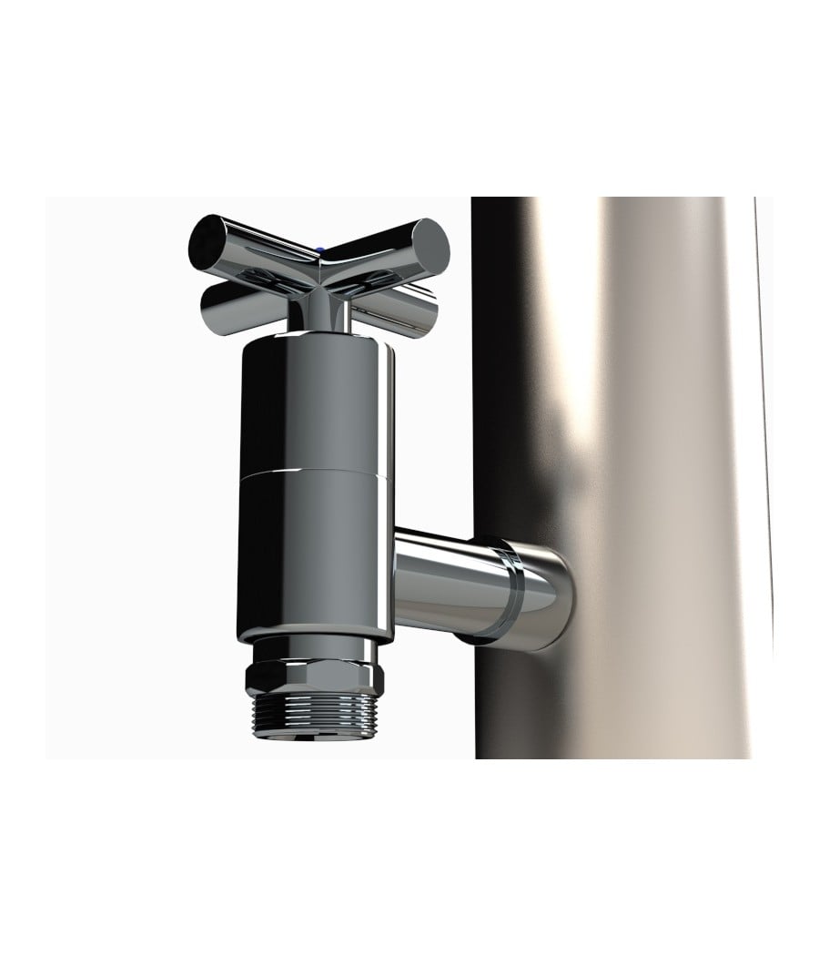 Détail de douche extérieure en inox NEMO