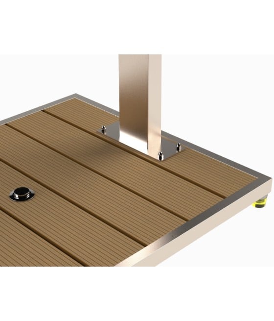 Caillebotis de douche extérieure en inox IBIZA