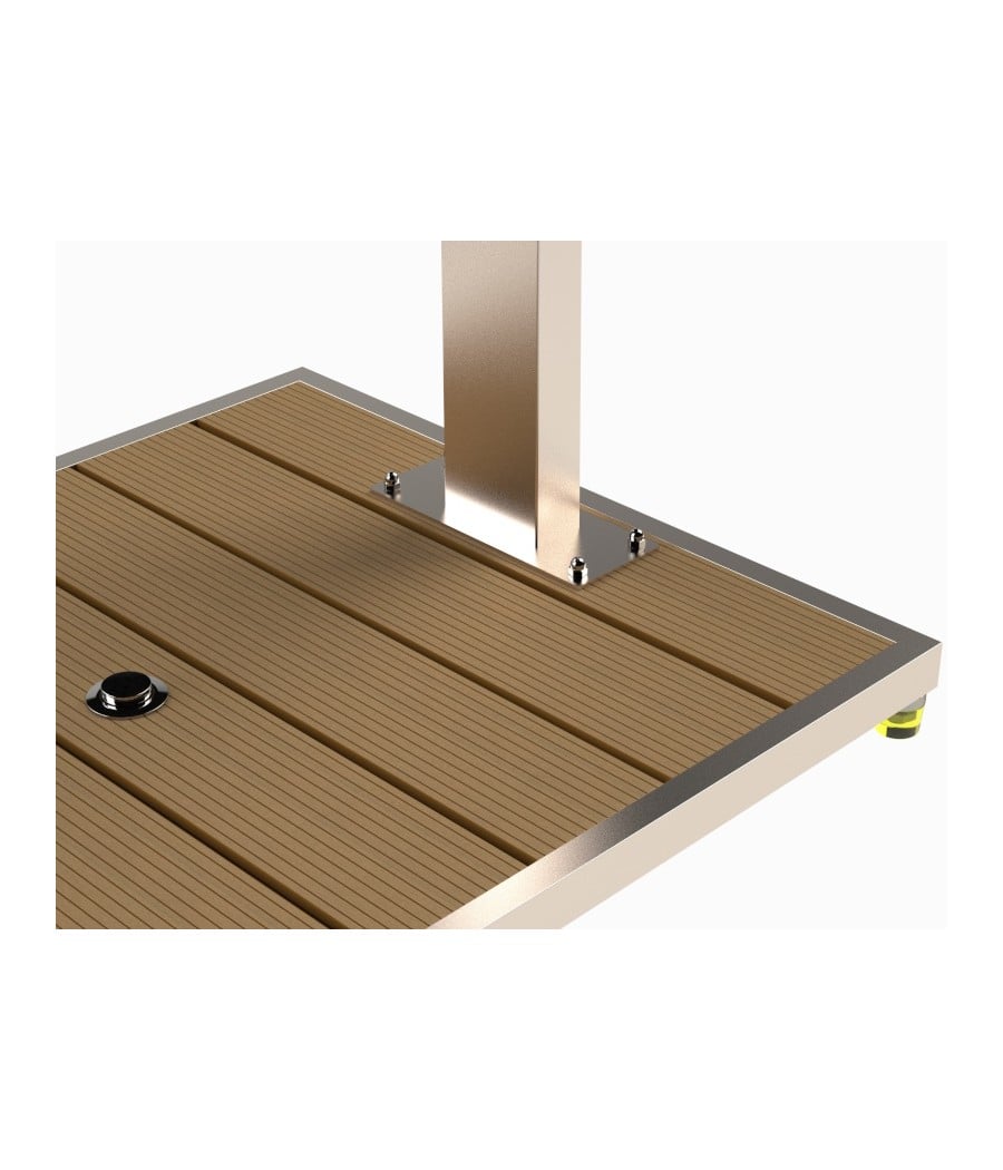 Caillebotis de douche extérieure en inox IBIZA